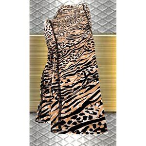 Victorias Secret Pink Sport Leggings Large Logo Leopard Print Cheetah Print Yoga